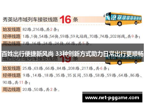 百姓出行便捷新风尚 33种创新方式助力日常出行更顺畅